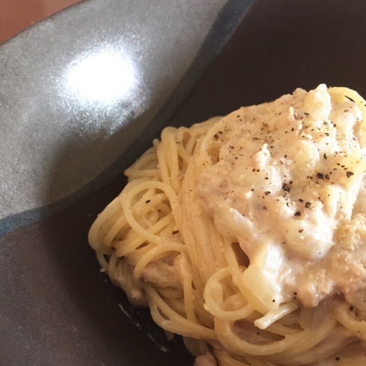 ☆材料少なく簡単☆ツナと玉ねぎのクリームパスタ！